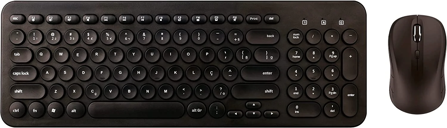 

Mouse and Wireless Kit with Round Keys Multimedia 0585 teclado mecânico gamer