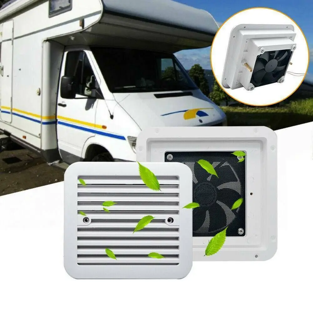 

Accessories Silent Ventilator Side Air Vent Retrofit Unidirectional Caravan RV Trailer Cooling Exhaust Fan
