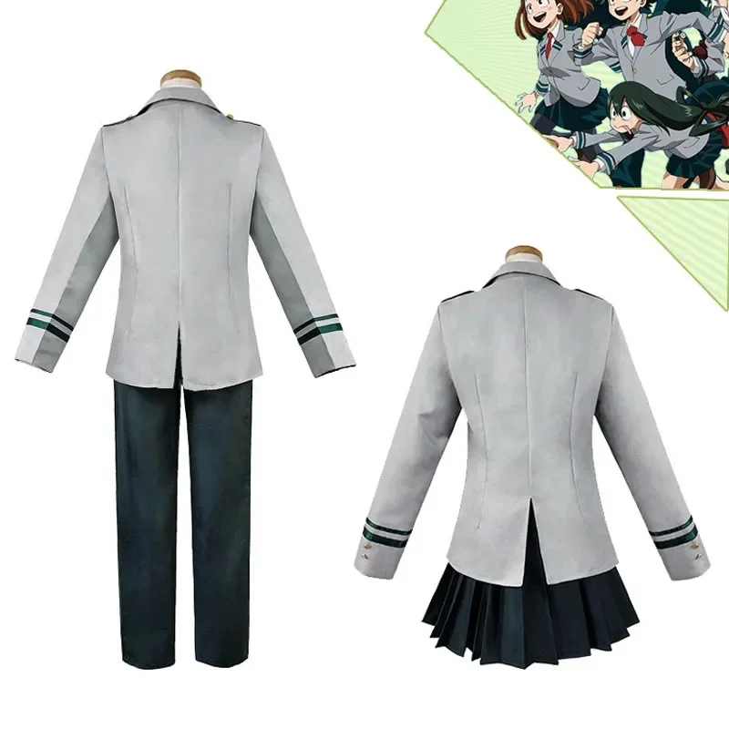 Coslan аниме Boku No Hero Academia My Winiter Uniform Midoriya Izuku Bakugou Katsuki Ochaco Uraraka Косплей Костюм