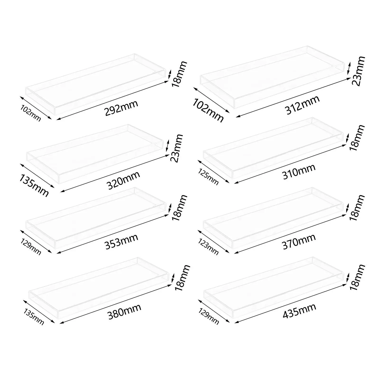 

Acrylic Mechanical Keyboard Dust Cover Desktop Keyboard Accessories Waterproof Durable Protection Transparent Protector for Home