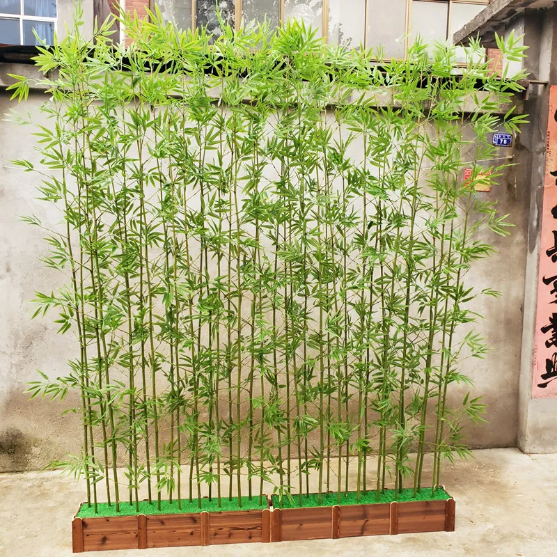 

Artificial Bamboo False Bamboo Decoration Indoor and Outdoor Partition Simulation Green Plant Balcony Landscaping Decoration
