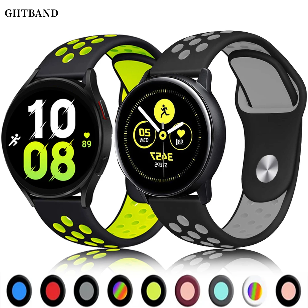

Silicone Band For Samsung Galaxy Watch 4 Classic Strap Gear S3 42/46mm Galaxy5 pro 45mm Correa Bracelet Galaxy 5 44mm 40mm Strap