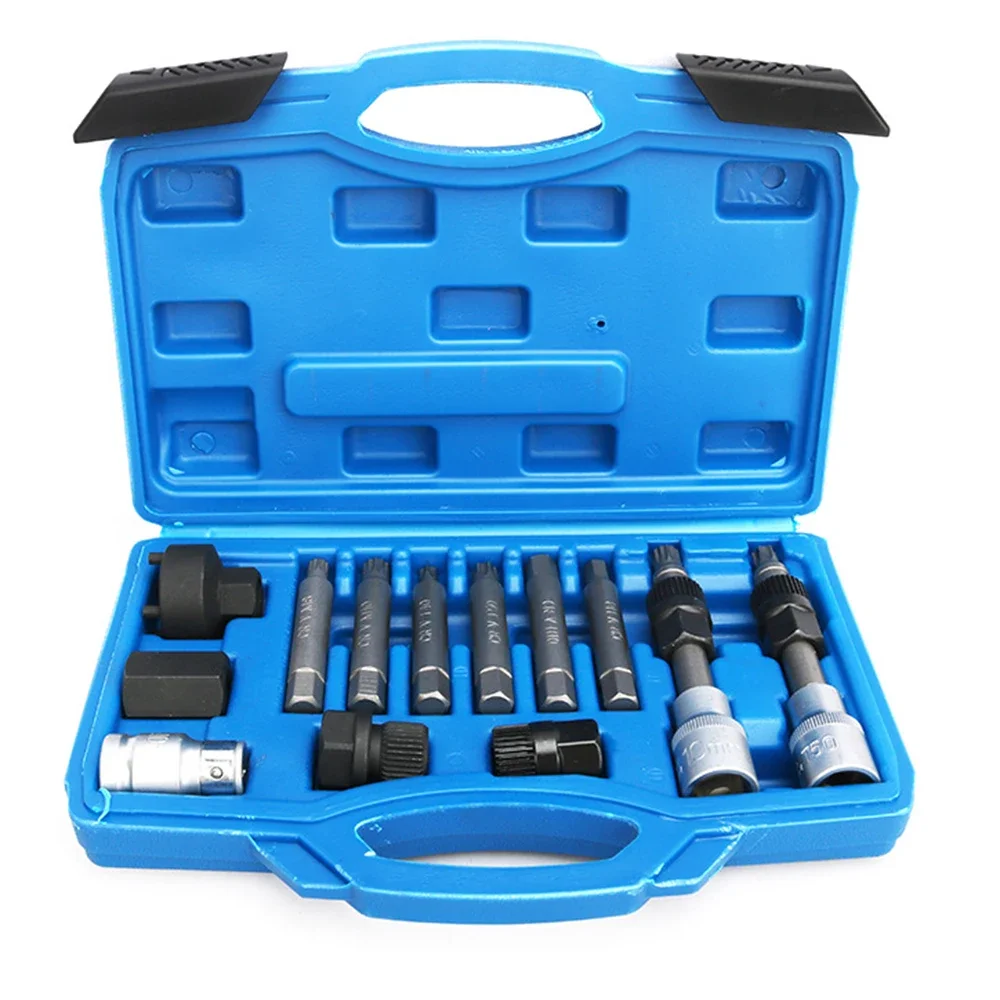 18 шт. набор инструментов для снятия шкива свободного хода генератора двигателя