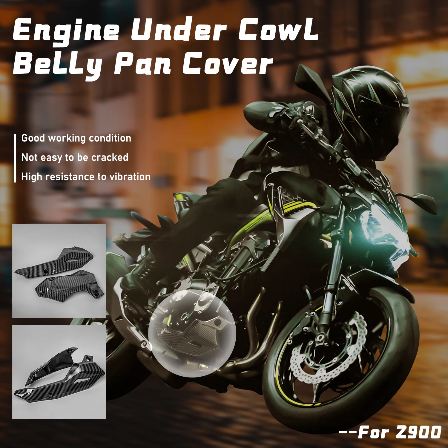 

For Kawasaki Z900 Z 900 2020-2021 Motorcycle Bellypan Lower Engine Spoiler Cowling Protection Fairing Engine Belly Pan