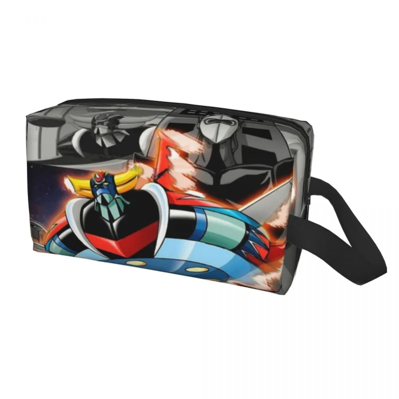

Goldrake Goldorak Anime Mazinger Z Travel Toiletry Bag for UFO Robot Grendizer Makeup Cosmetic Organizer Beauty Storage Dopp Kit