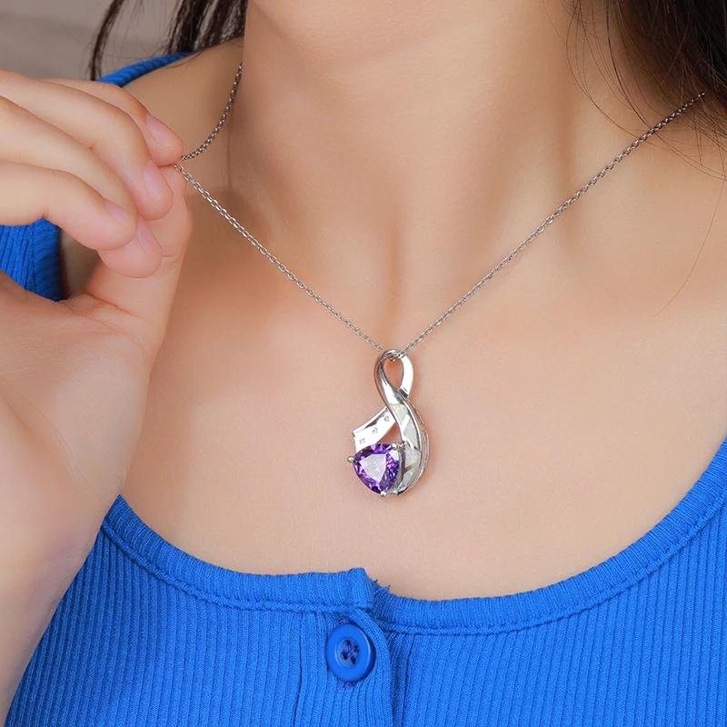 XYOP Синтетический кулон с белым узором OPAL pirit Rhyme Beauty Free элегантная и красивая