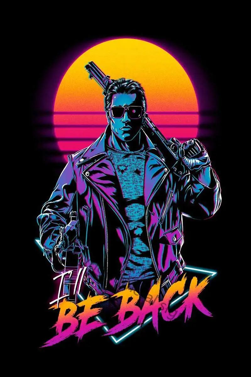 

Жестяные тарелки Ill Be Back, декор для стен, украшение для комнаты, Ретро винтажный металлический знак, неоновая вывеска для паба, дома, клуба, му...