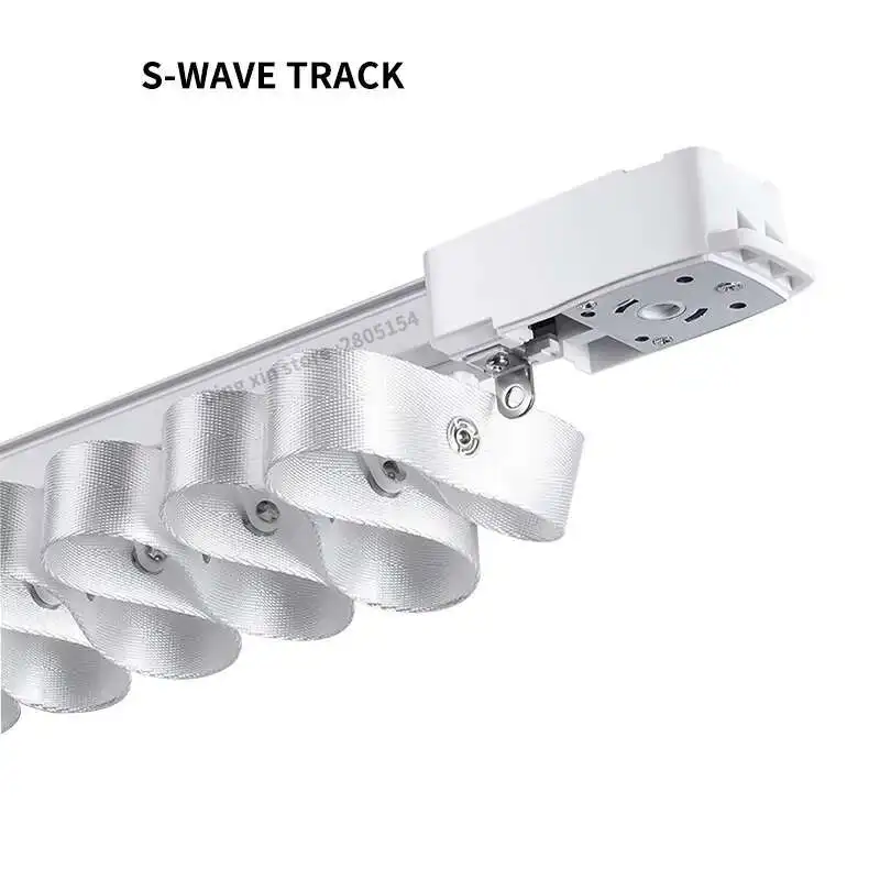 Tuya Wi-Fi Smart Electric Curtain S Wave Cornice Rail Нестандартные размеры Работает с Alexa Google Home Яндекс