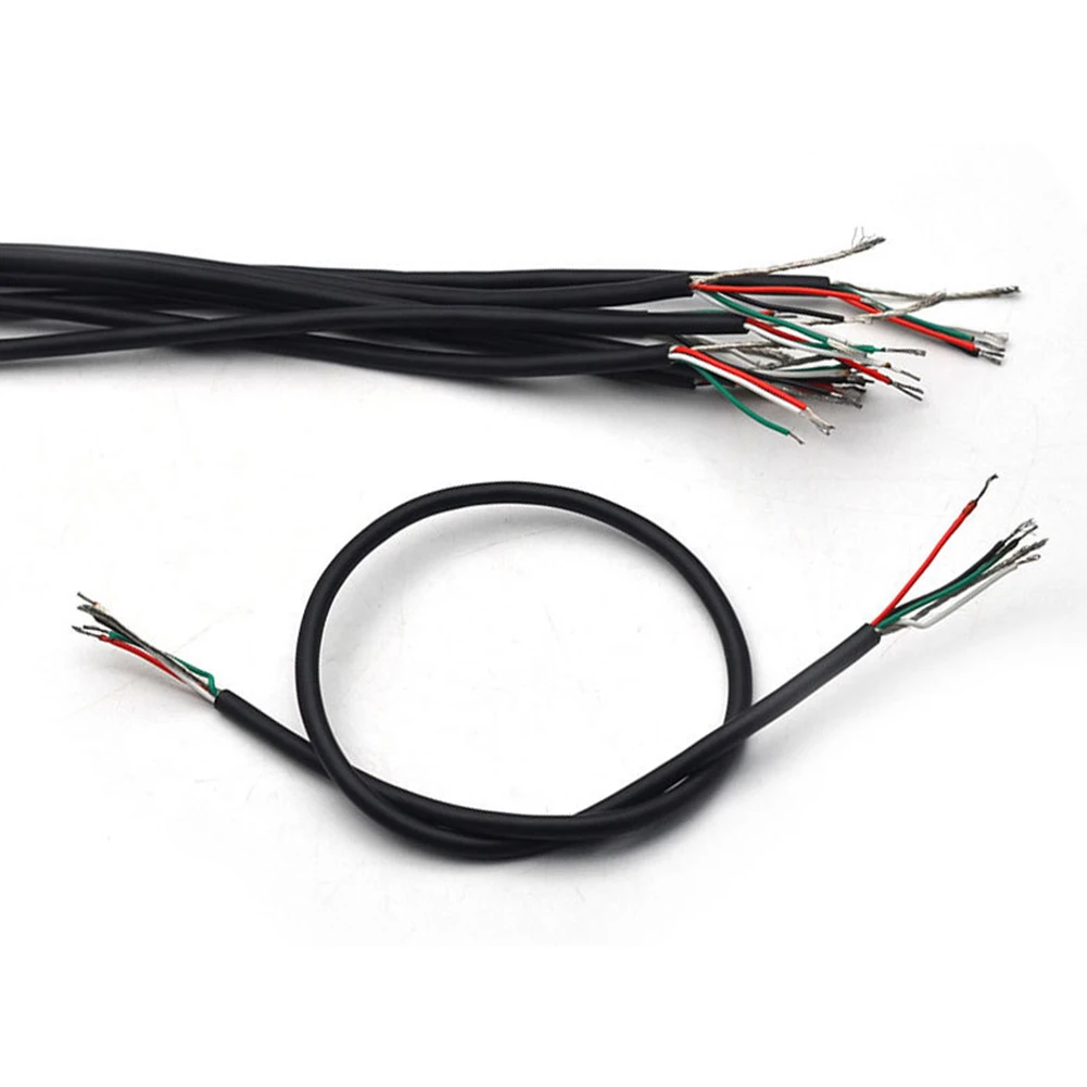 

4 Conductor Pickup Hookup Wire Shielded Guitar Pickup Cable Circuit Hookup 3mm Overall Outer Diameter Tinned Copper Conductors