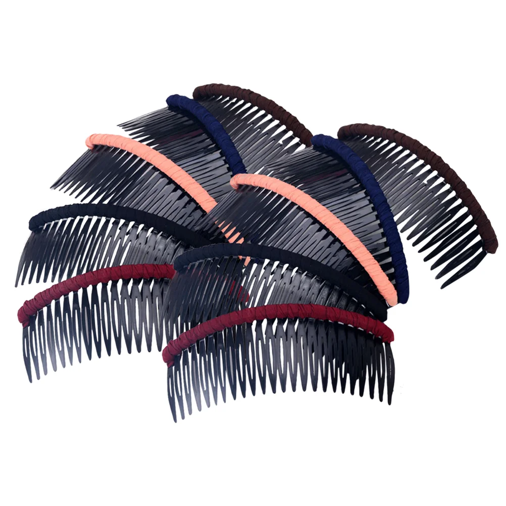 

10pcs Bridal Side Hair Comb Cloth Hair Side Combs Classic Side Comb Hairdressing Side Comb Hair Combs French Side Combs