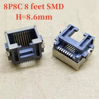 Сетевой Ethernet гнездовой разъем RJ45 10 шт. SMT SMD 56 8P8C гнездовой разъем