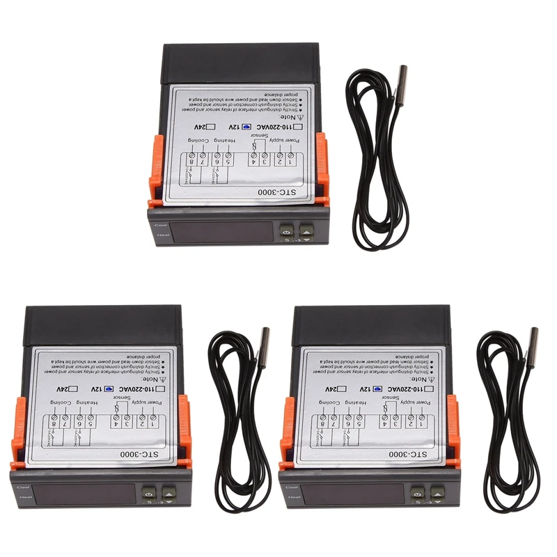 

Цифровой регулятор температуры и влажности 3X Stc-3000 12V