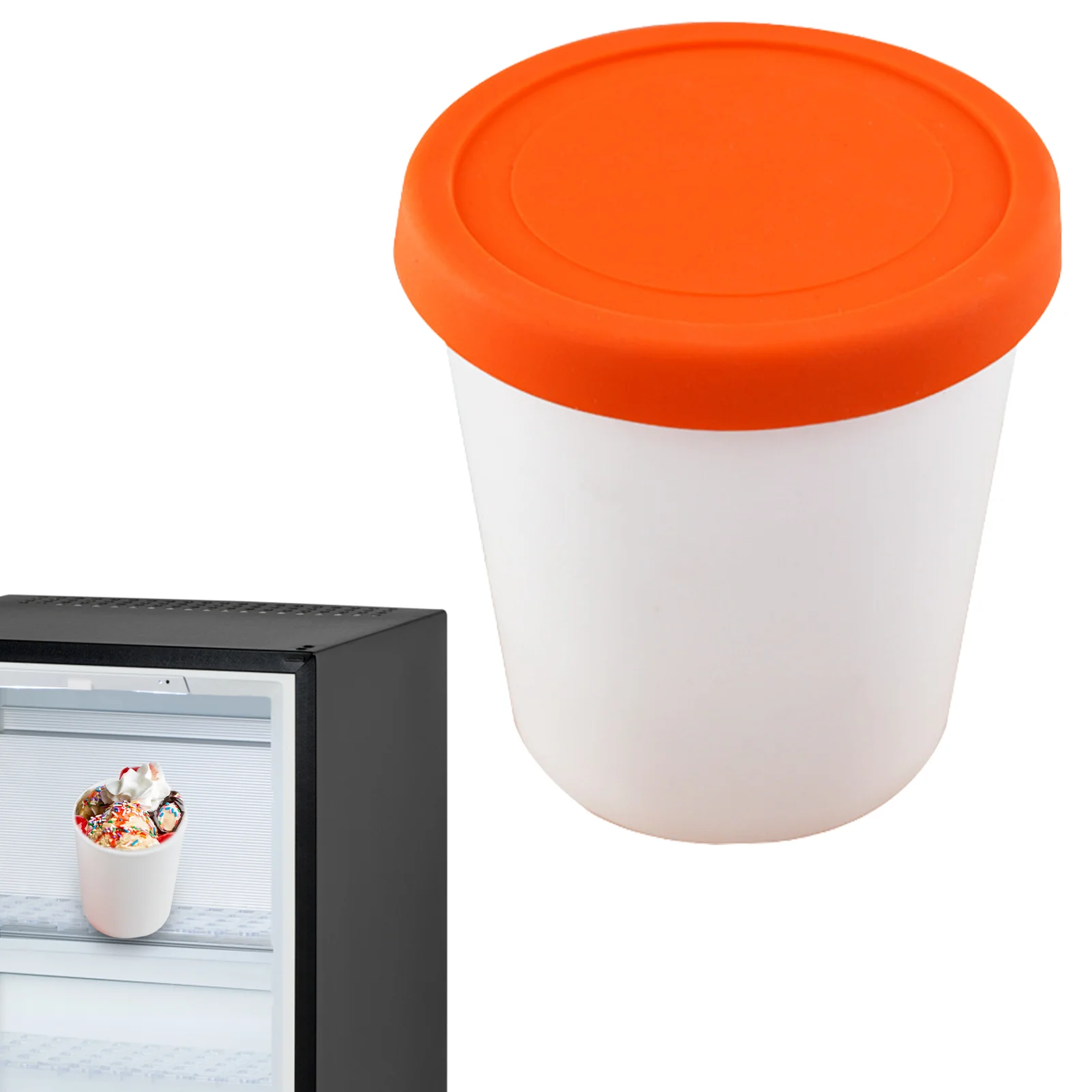 

Хранилище для мороженого для морозильной камеры, ванна для домашнего мороженого, контейнер для хранения морозильной камеры, ванны с крышка...