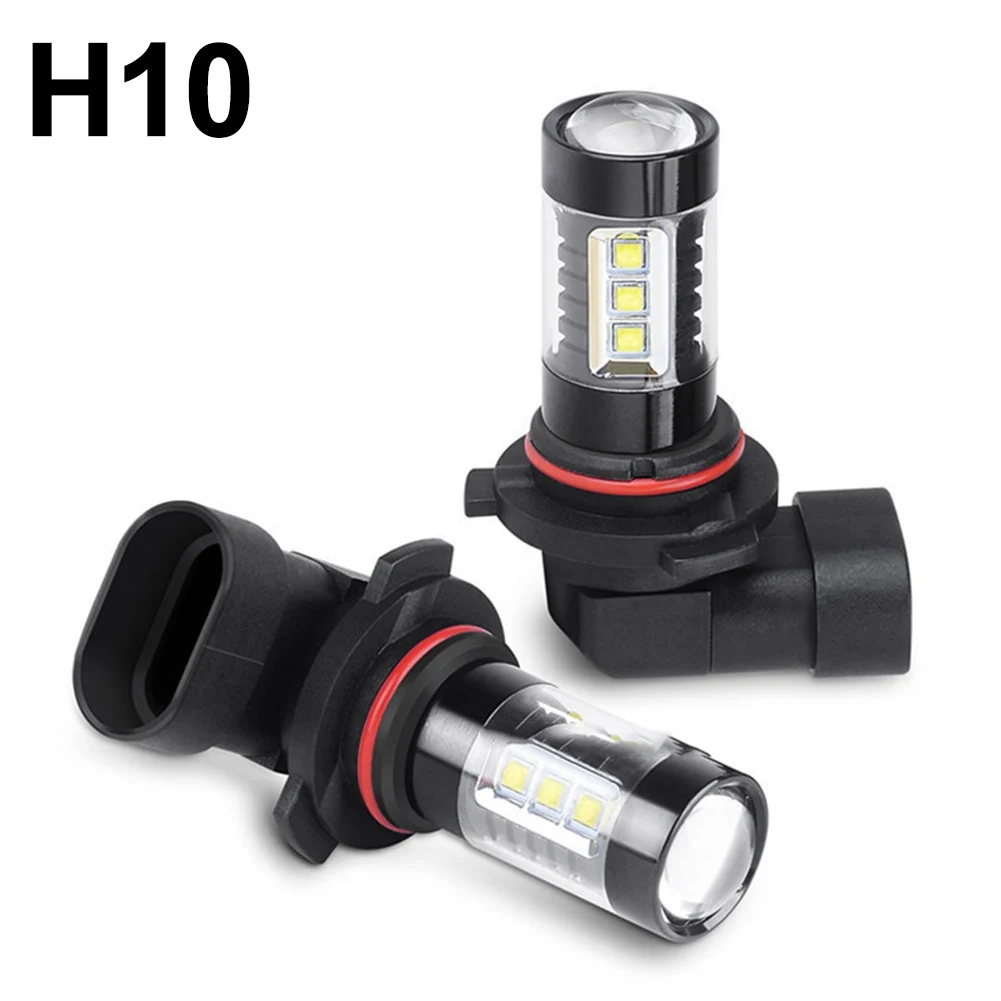

2PCS 12v 80W LED Fog Light Kit H10 9145 9140 Bulb Super Bright 6000K White New Universal H10 Car LED Fog Bulb Replacement