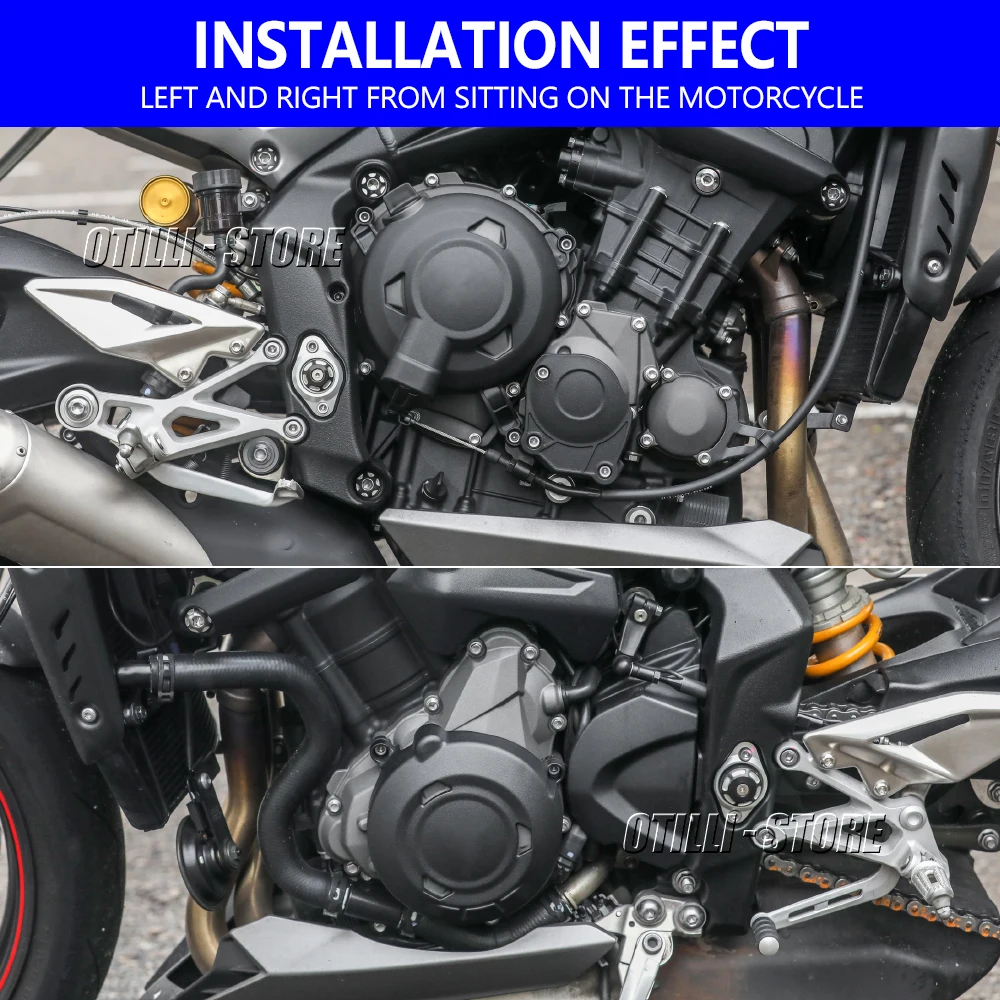 Новый чехол для двигателя Street Triple 765 R S RS защитный мотоциклов Daytona 675/R