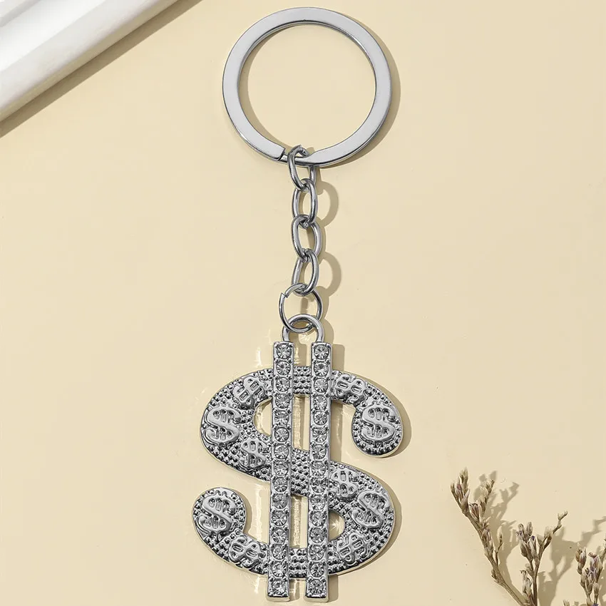 Брелок С Символом Доллара из сплава модное ювелирное изделие для женщин и мужчин