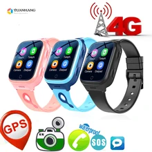 IP67 Waterproof Smart 4G GPS WI-FI Tracker Locate Kids Student Remote Camera Monitor Smartwatch Video Call Android Phone Watch