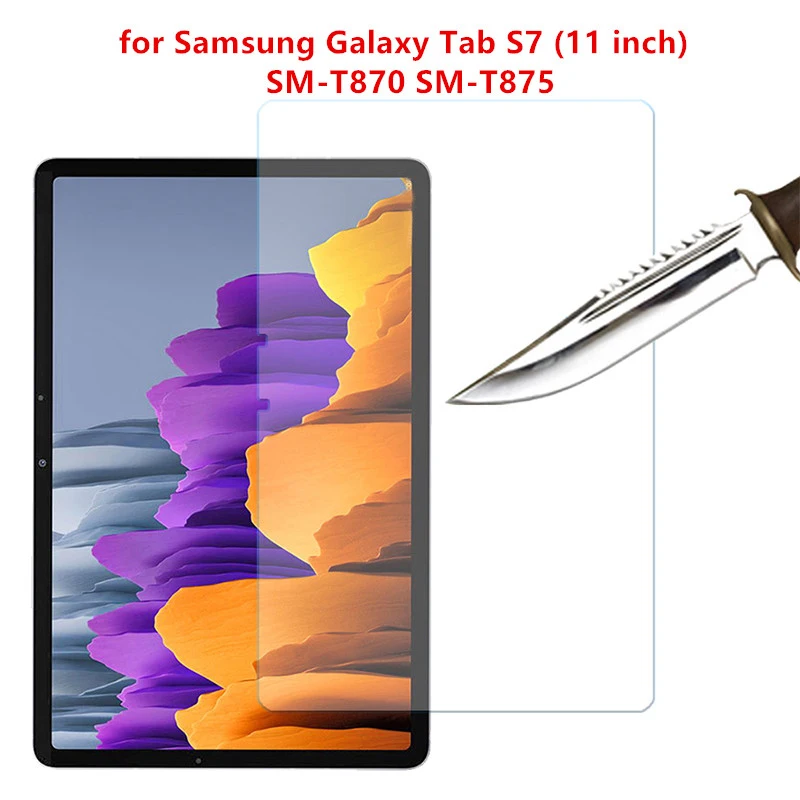 

9H Tempered Glass For Samsung Galaxy Tab S7 SM-T870 T875 T876B 11' 2020 Screen Protective Film Anti-Scratch 2.5D Tempered Glass