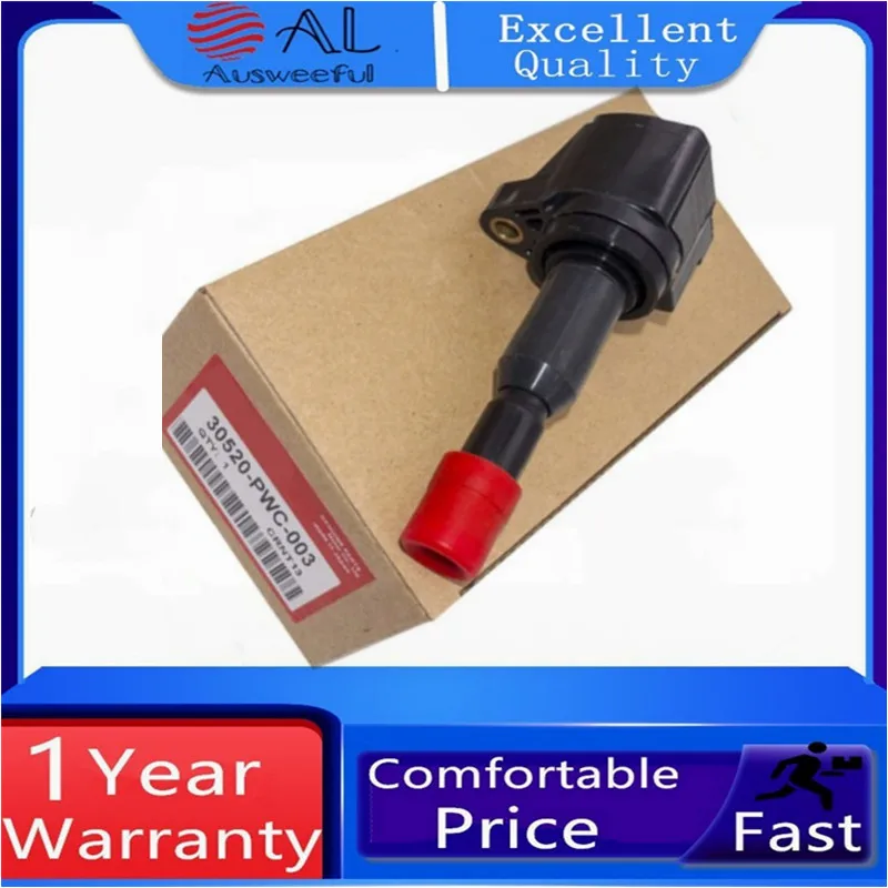 

1/4 шт. 30520-PWC-003 катушка зажигания для Honda Airwave Fit II 1,5 L4 City Jazz UF581 CM11-110 30520-PWC-013 30520PWC003 CM11110C