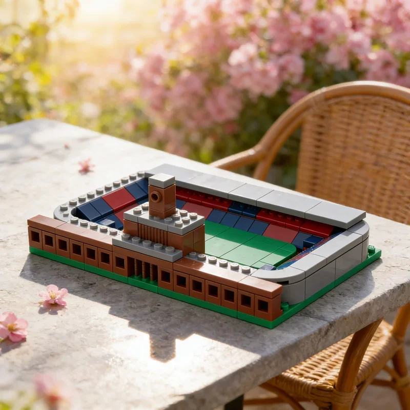 168 деталей MOC: Архитектурная модель стадиона Ренато Далл'Ара (Болонья ФК) — Конструктор, Идеальный подарок на Рождество, Развивающая игрушка для детей (art.: 3920db784f352) - 3920db784f352