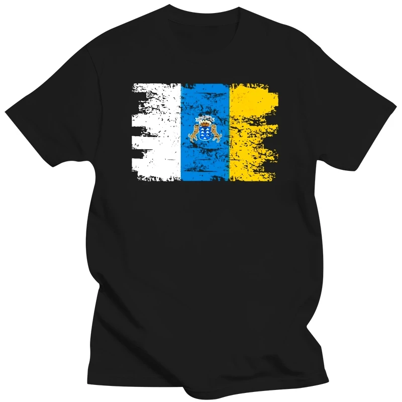 

Men t shirt Canary Islands Shirt Gift Country Flag Patriotic Travel Africa Light tshirts Women-tshirt