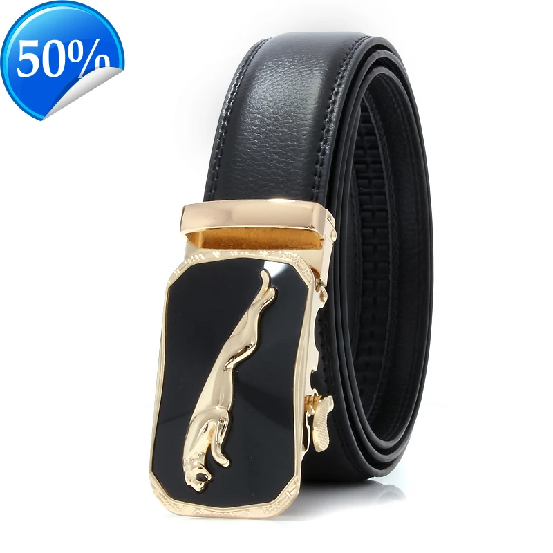 3.5CM New Designer Automatic Buckle Cowhide Leather men belt Fashion Luxury belts for men designer belts men high quality