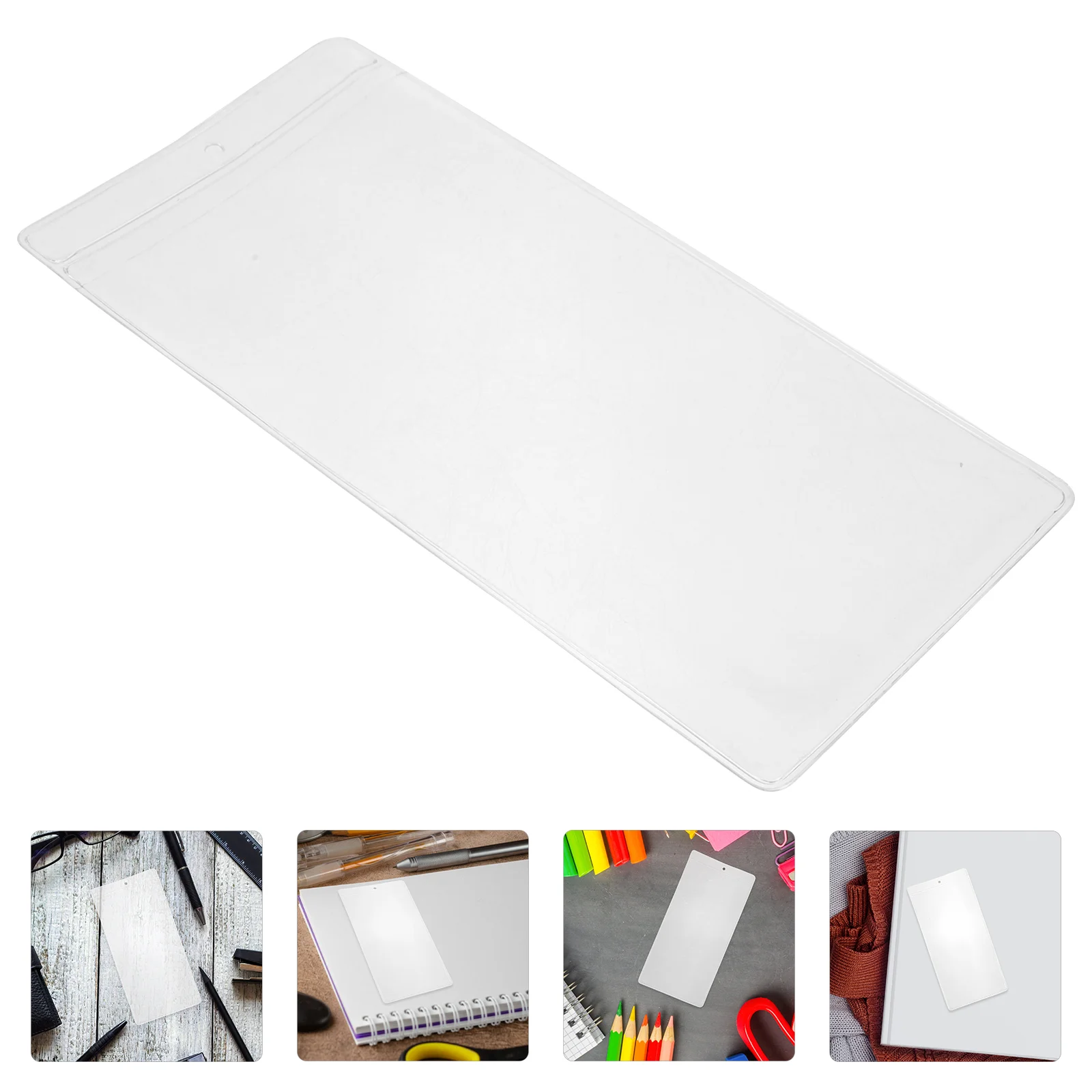 

30pcs Decorative Bookmark Holders Transparent Bookmark Display Pouch Office Supplies
