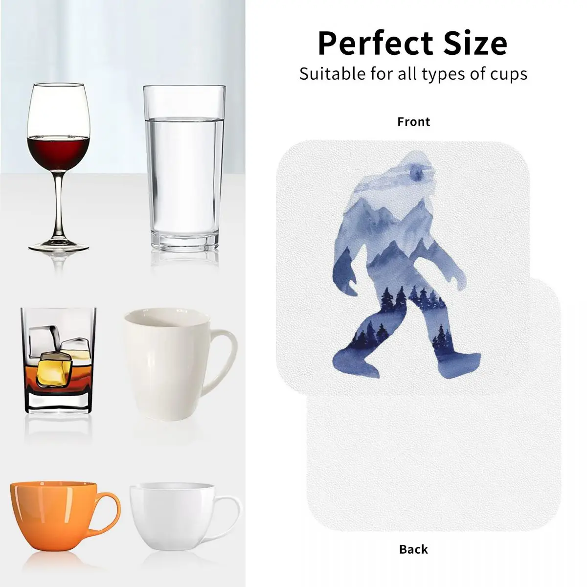 Подставки Bigfoot с дымчатым ландшафтом из силикона кухонные подставки