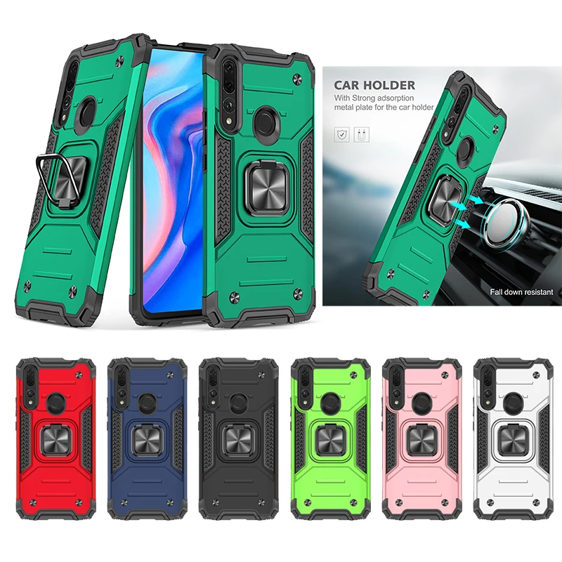 

Y9 Prime 2019 For Huawei Y9 Prime Y6 Pro 2019 Case Armor Shockproof Phone Case For Huawei Y6S Y8S Y9S Magnetic Ring Holder Cover