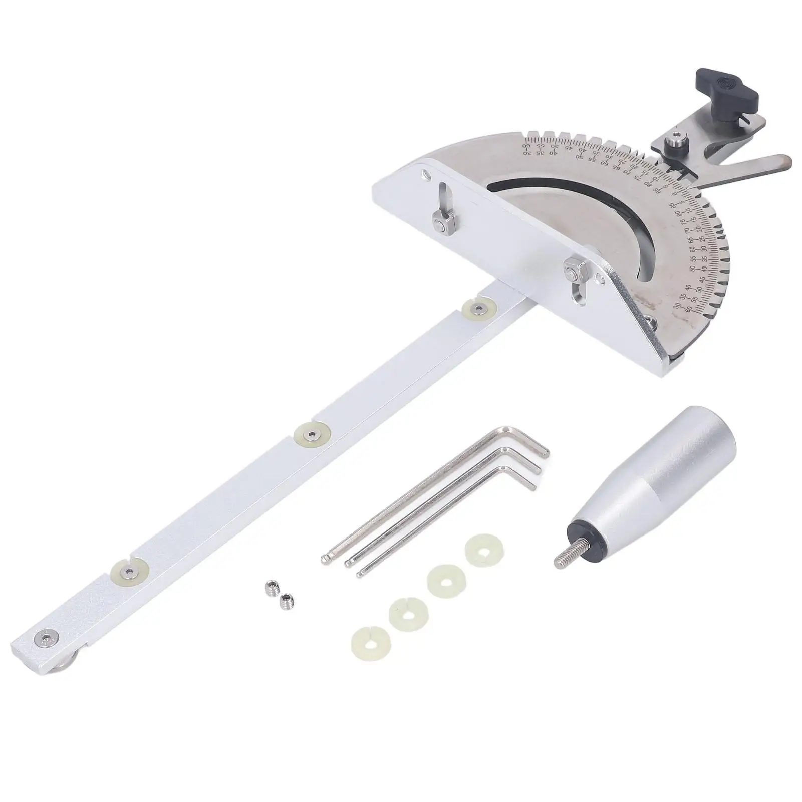 Регулируемый торцовочный калибр настольной пилы с прозрачной шкалой — прочный