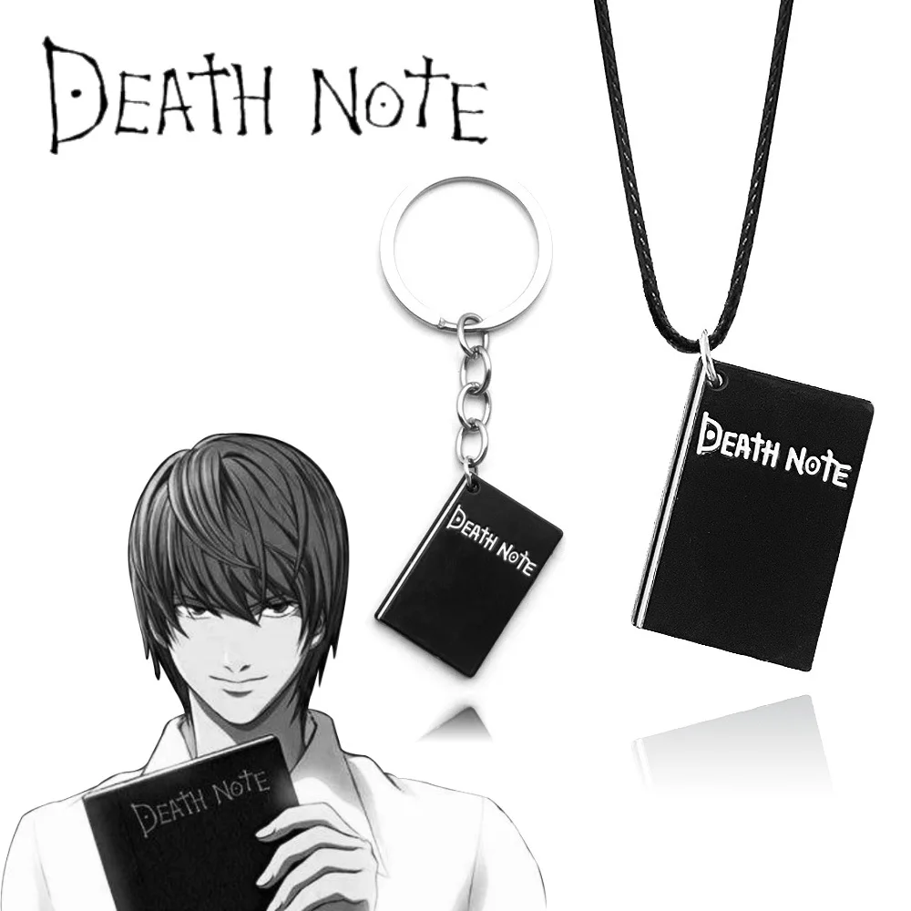 Anime Death Note Keychain Black Note Book Pendant Key Chain for Women Men Car Keyring Jewelry
