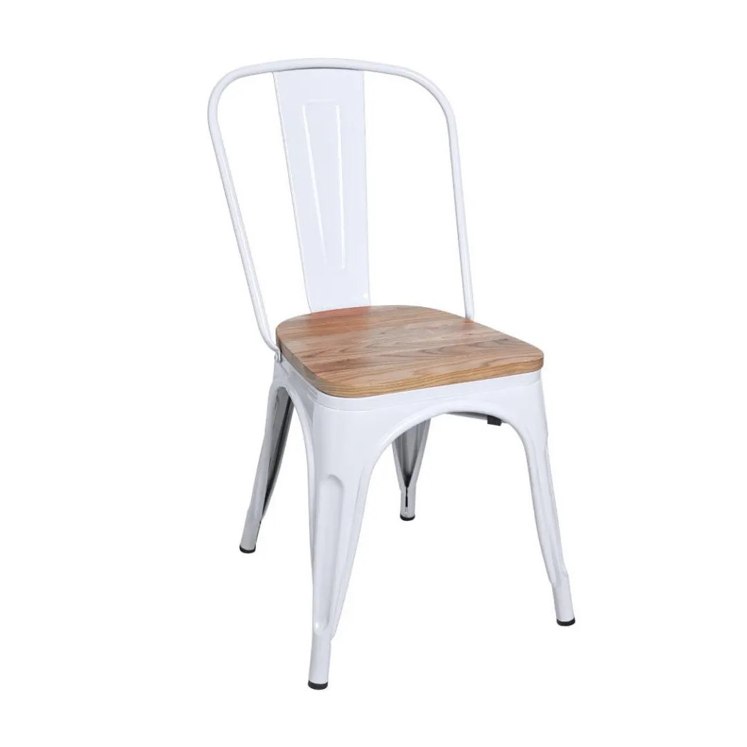 Комплект из 4 стульев сиденье натурального дерева Talix |