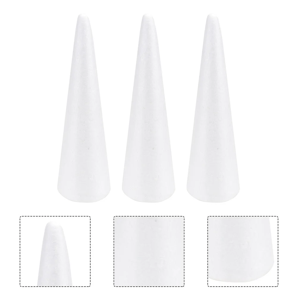 

Cones Cone Tree Styrofoam Christmas Crafts Diy White Craft Polystyrenefloral Supplies Party Ballsshapemodeling Decor Mini Shaped