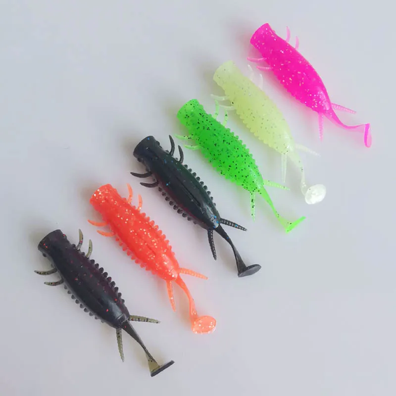 

Wholesale 8.5cm/8.3g TPR Long tail Grub Soft fishing lure Soft Bait Sea bait Lake Bass Perch wholesale Jig head bait