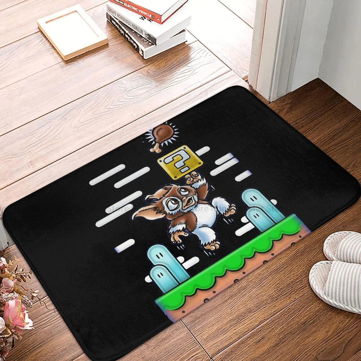 

Gremlins Mogwai Gizmo Film Anti-Slip Doormat Bath Mat Super Gizmp Balcony Carpet Entrance Door Rug Bedroom Decor