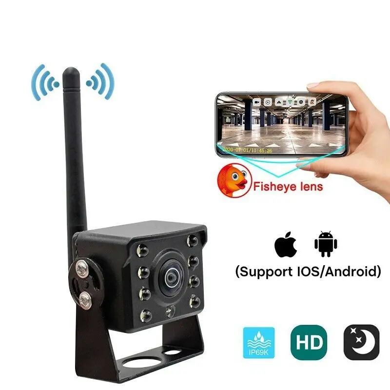 

Wi-Fi беспроводная камера заднего вида для грузовика, автобуса, автомобиля, 12 В/24 В
