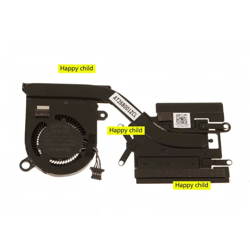034T0C EG50040S1-CC30-S9A ДЛЯ DELL Latitude 7390 2-в-1 Вентилятор охлаждения процессора с радиатором