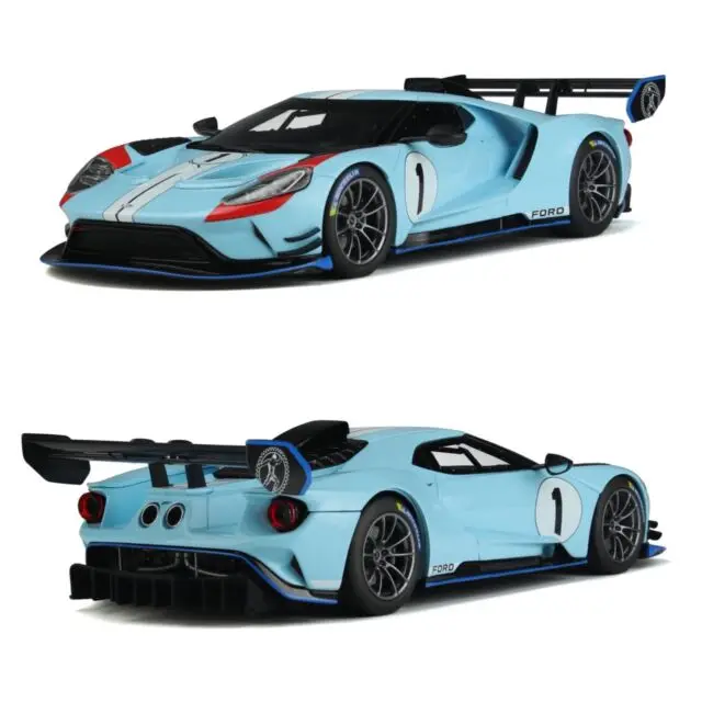 

Лимитированная модель автомобиля HeyToys GT Spirit 1/18 Ford GT MK2 Tribute LM #1 Blue Supercar GT867, Коллекция игрушечных автомобилей ограниченного выпуска