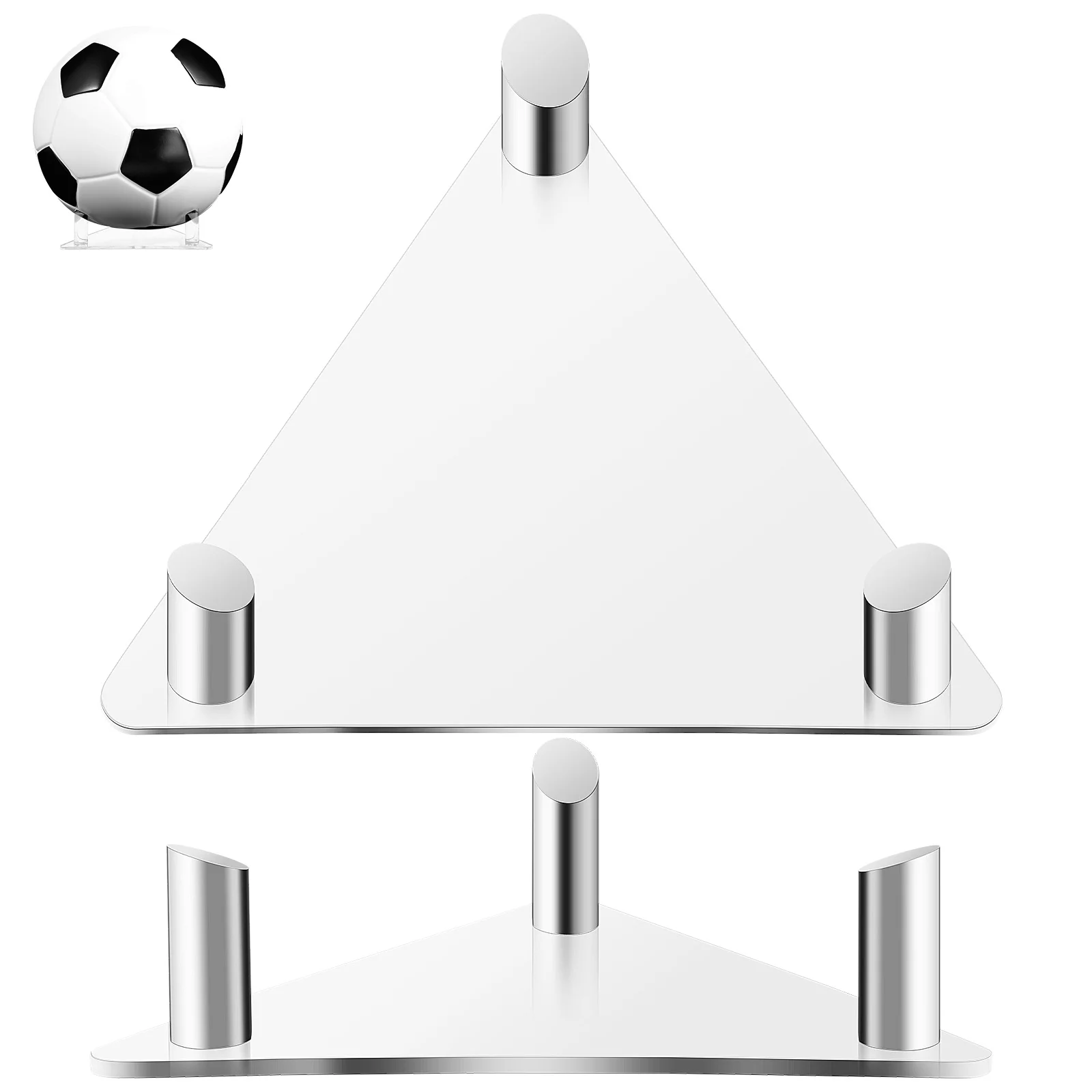 

Stand Basketball Stands Display Holder Acrylic Soccer Storage Volleyball Transparent Clear Standard Stale Footble Base Kids
