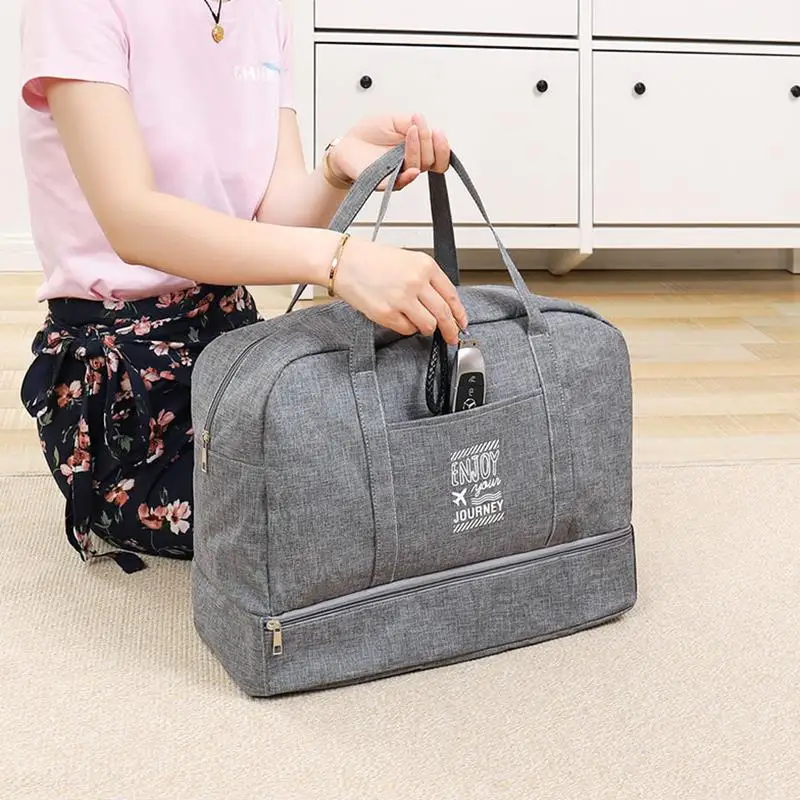 Travel Duffle Bags Multifunctional Women Travel Bags Dropshipping New Large Capacity Folding Travel Bags Waterproof Tote Handbag