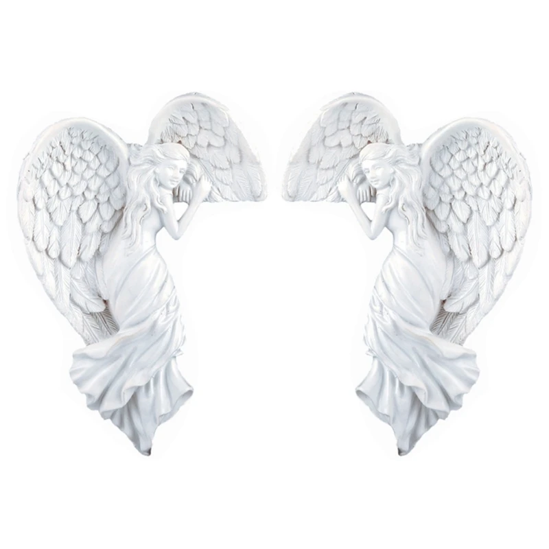 

Right Left Corner Angel Statue 1 Pair in Corner Wall Sculpture Crafts