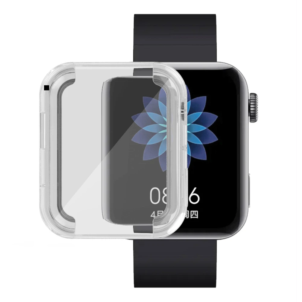 

TPU Plated Protection Cover Anti-fall Full Coverage Watch Bumper Screen Protector for Xiaomi Smart Watch Accessories