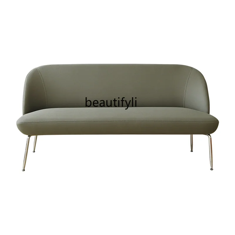 

zqWaterproof Technology Fabric Sofa Nordic Clothing Store All-Match Single Double Minimalist Modern