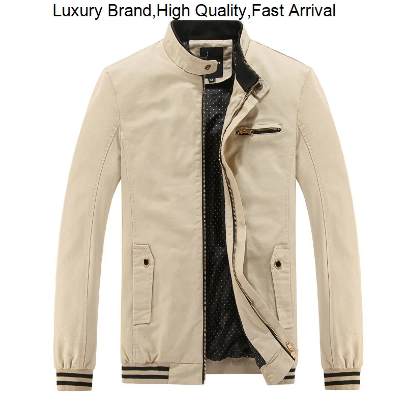 

Men cargo Jackets Safari Style Coats Spring High Quality Cotton Streetwear Male Outerwear Mens Plus Size Bomber Jacket