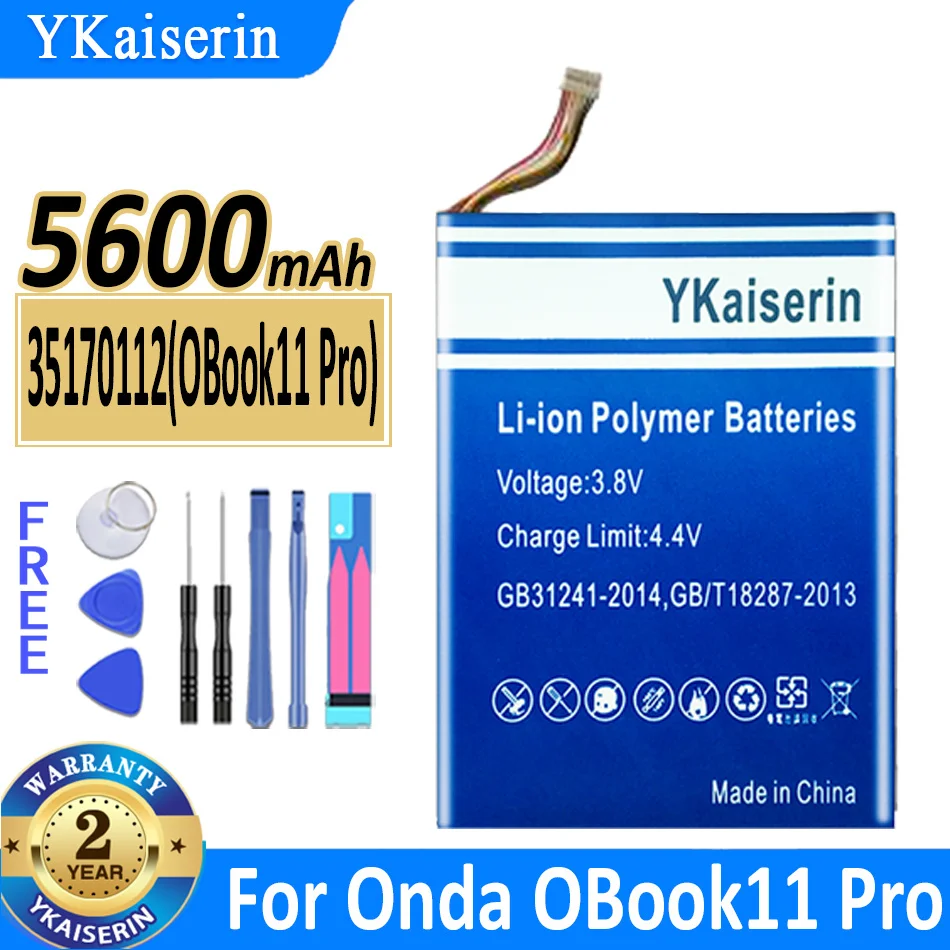 

5600mAh YKaiserin Battery 35170112 (OBook11 Pro) For Onda OBook11 Pro OBook 11 Pro HW-35170112 Laptop Batteries