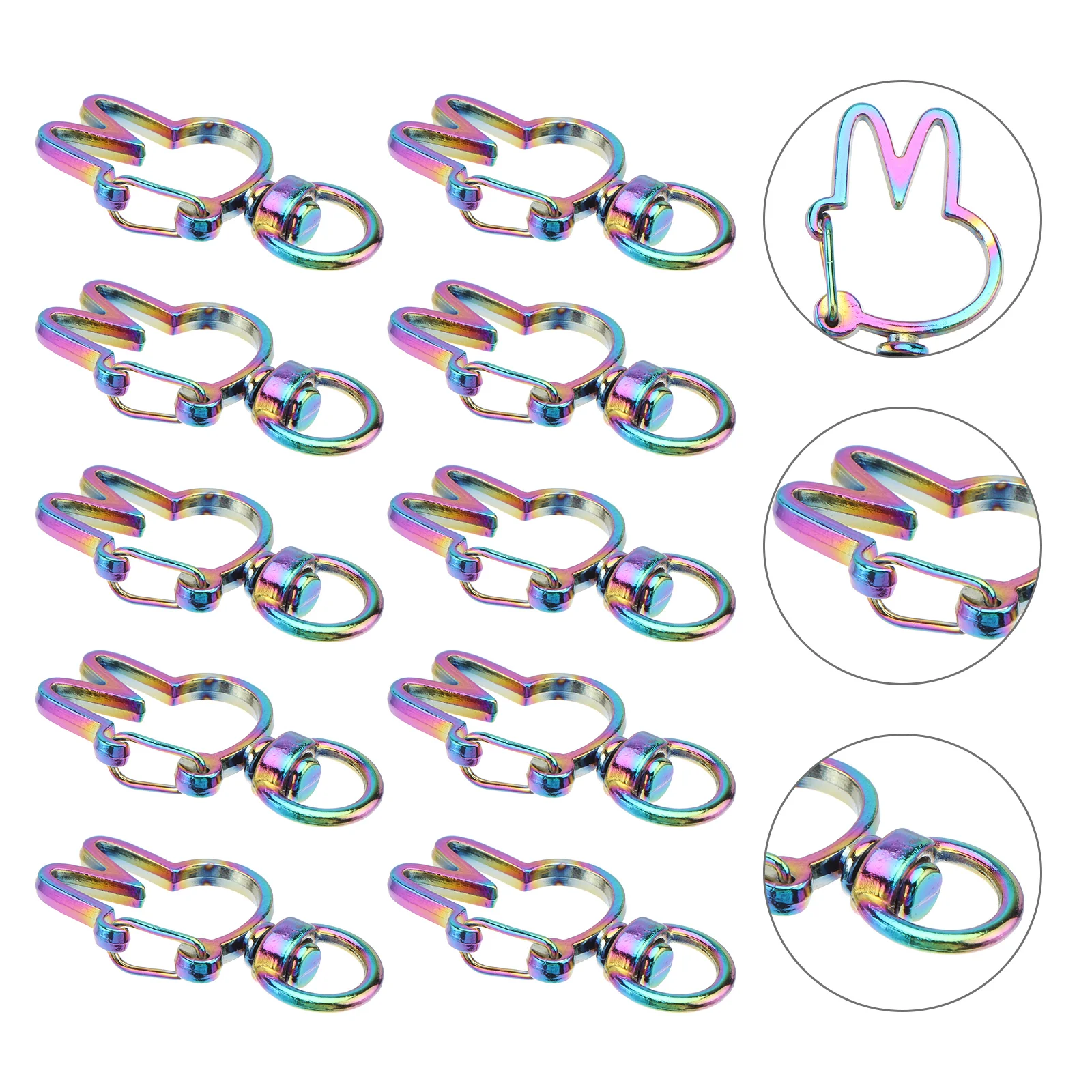 

10pcs Key Pendant Keychain Decor Pendant Delicate Pendant Key Decor Key Ring Alloy Pendant for Pouch Gift Key
