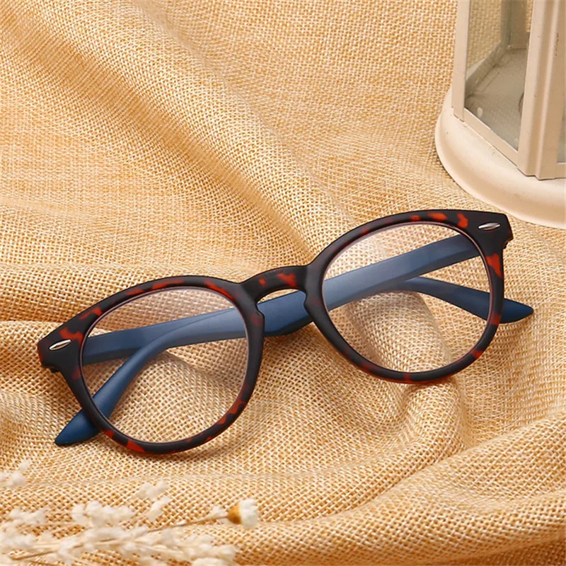 

Retro Leopard Oval Frame Reading Glasses For Men&Women Clear Lens Presbyopia Eyeglasses Eyewear With