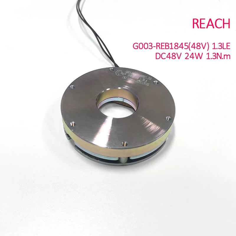 Фото G003-REB1845 48В 24Вт BLDC-двигатель с электромагнитным тормозом (защита от отключения питания), крутящий момент 1.3Нм, для роботизированной руки №2