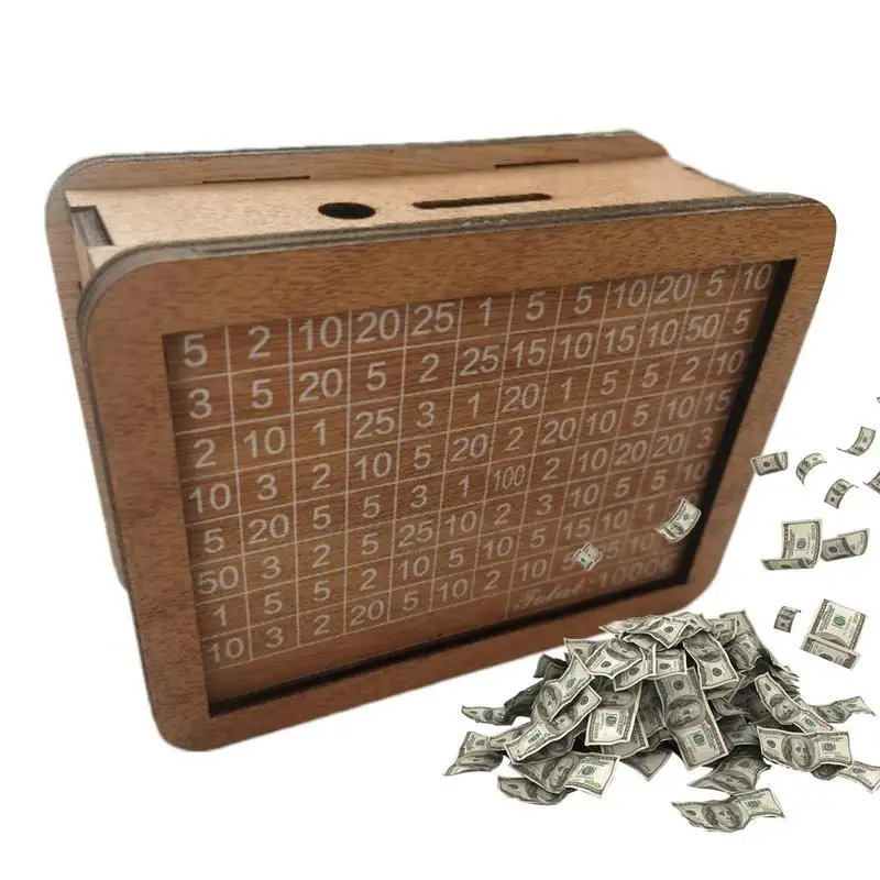 

Wooden Money Bank Durable Vintage Treasure Storage Box Bank Wooden Treasure Natural Money Box For College Funds Birthday Gifts