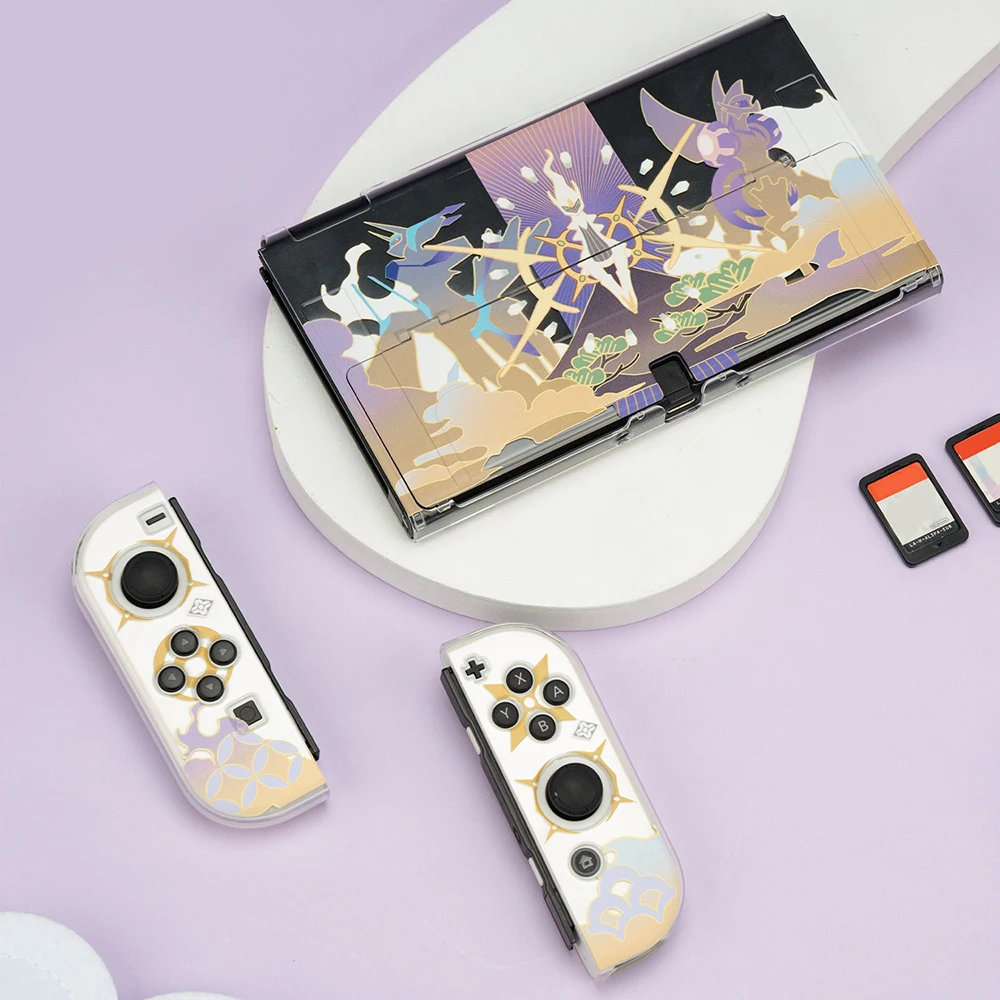 

Cartoon Case Compatible with Nintendo Switch/Switch OLED Console and Joy-Con TV Dock Shock-Absorption Protective Cover